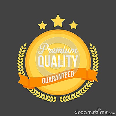 Vector High Quality flat badge Sign, Round Label Stock Photo