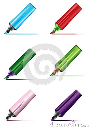 Vector Highlight marker Vector Illustration