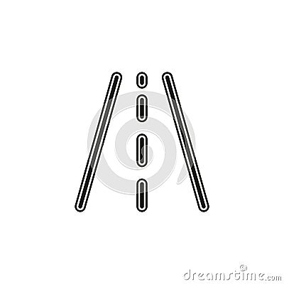 vector highway road, street sign - traffic abstract symbol Stock Photo