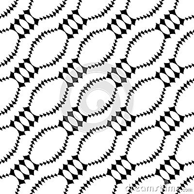 Vector hipster abstract geometry pattern 3d, black and white seamless geometric background, subtle pillow and bad sheet print Vector Illustration