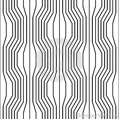 Vector hipster abstract geometry pattern 3d, black and white seamless geometric background Vector Illustration