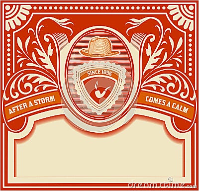 Vector. Hipster retro card. Organized by layers Vector Illustration