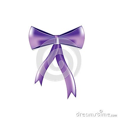 Holiday bow ribbon Vector Illustration