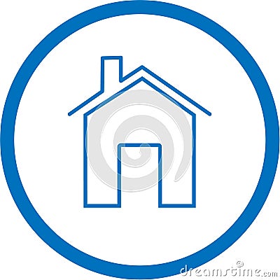 Vector home icon Vector Illustration