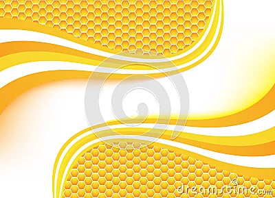 Vector honey background Vector Illustration