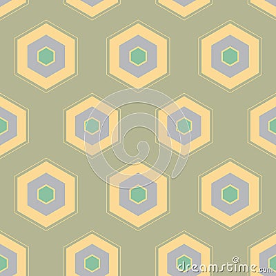 Vector HoneyComb Abstract Geometrical design seamless pattern background Stock Photo