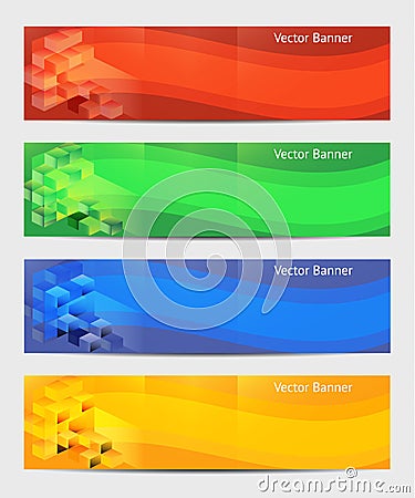 Vector Horizontal Banner Vector Illustration