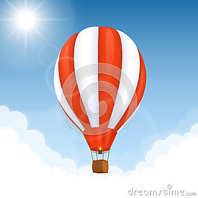 Vector Hot air balloon Vector Illustration