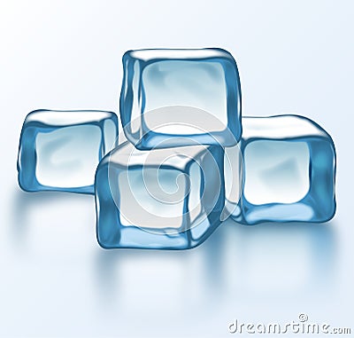 Vector ice blocks 3 Stock Photo