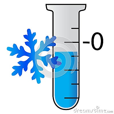 Vector ice cold symbol Vector Illustration