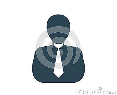 Vector icon for business people . Dark color. Vector Illustration