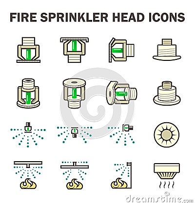 Fire sprinkler icon Vector Illustration
