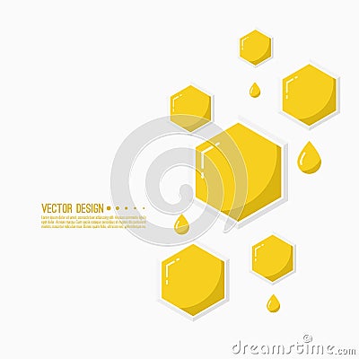 Vector icon honeycomb. Vector Illustration