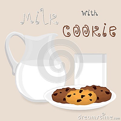 Vector icon illustration logo for pile homemade cookies Vector Illustration