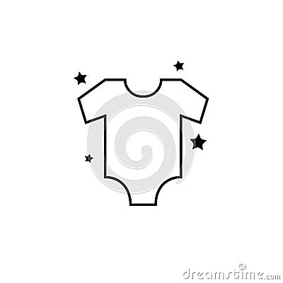 Vector icon infant shirt Stock Photo
