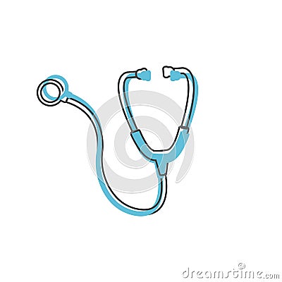 Vector icon medical phonendoscope Vector Illustration