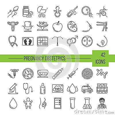 Vector icon set Vector Illustration