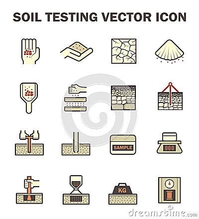 Soil test icon Vector Illustration