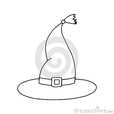 vector icon wizard hat, single icon graphic design Vector Illustration