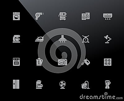 Home Appliances Icons // 32 pixels Vector Illustration