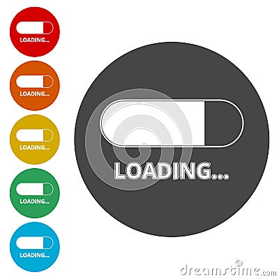 Vector icons `loading` Vector Illustration