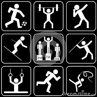 Vector icons - Sport Stock Photo