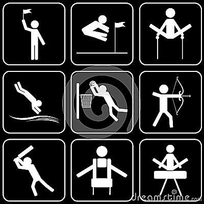 Vector icons - Sport Stock Photo