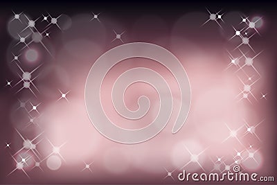 Vector illustration abstrac purple background with blurry bokeh light and shining effect Vector Illustration