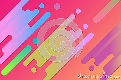 Vector illustration with abstract colorful shape. Splash, liquid shape. Background for poster, cover, banner, placard Vector Illustration
