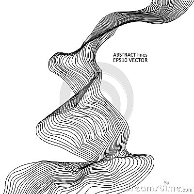 Abstract dynamic lines Vector Illustration