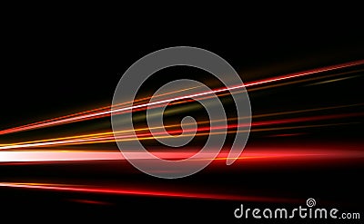 Vector Illustration of abstract, science, futuristic, energy technology concept. Image of lines with light, speed in Vector Illustration