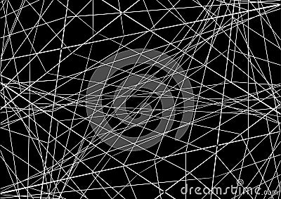 Vector illustration. Abstraction with intersecting lines on a da Vector Illustration