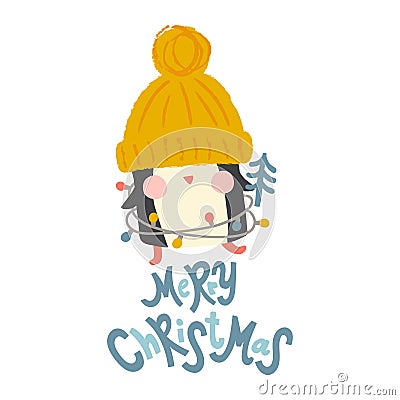 Christmas penguin Vector Illustration