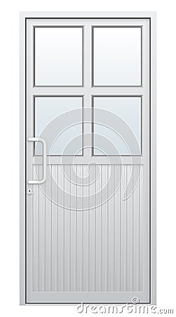 Aluminium door vector Vector Illustration