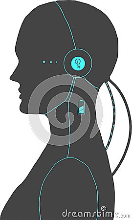 Illustration of an android Vector Illustration