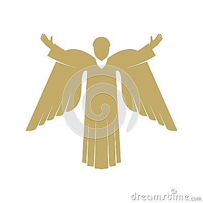 Vector illustration. The angel is God's herald. Vector Illustration