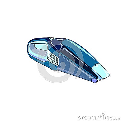 The vector illustration of the Ð¼anual vacuum cleaner Vector Illustration