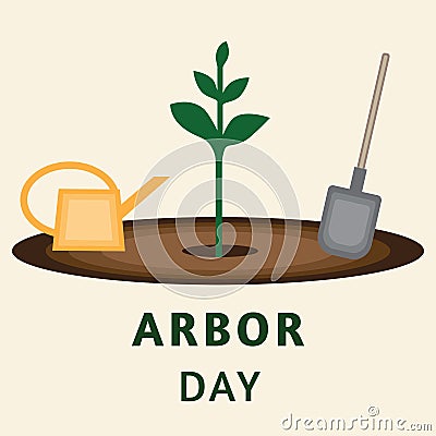 Vector illustration for arbor day Vector Illustration