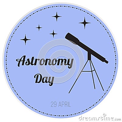 Vector illustration of astronomy day Vector Illustration