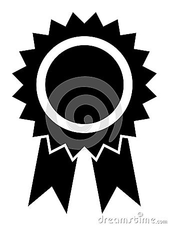 Vector Award Ribbon Icon Vector Illustration