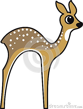 Vector illustration of a bambi Vector Illustration