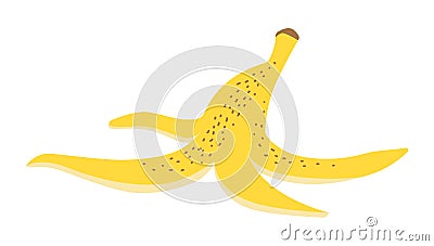 Vector illustration of a banana peel Vector Illustration