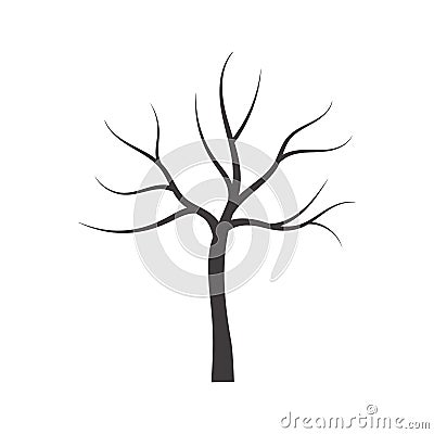 Vector bare tree Vector Illustration