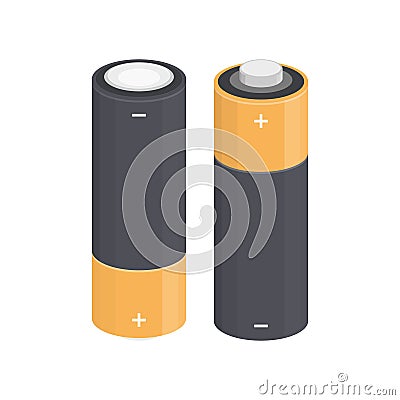 Vector illustration of battery. Vector Illustration