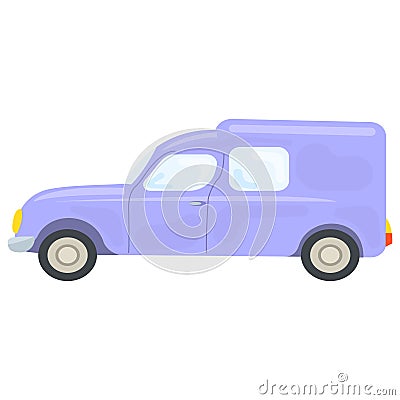 Vector illustration of beautiful retro car. Vintage car vectors. Cartoon Illustration