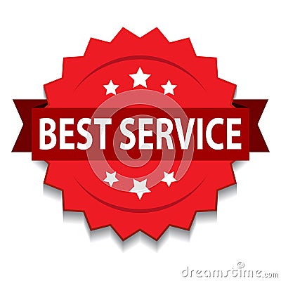 Best service seal Vector Illustration