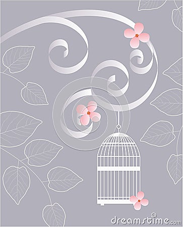 Vector illustration. Bird's cage Vector Illustration