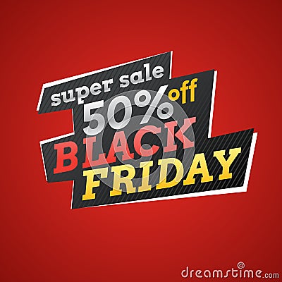 Vector illustration for Black friday. Big sales. Vector Illustration