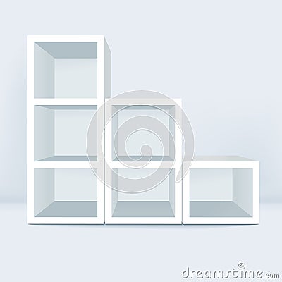 Vector illustration of blank showcase Vector Illustration