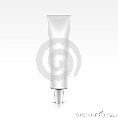 Vector Illustration of Blank Tube Package Vector Illustration